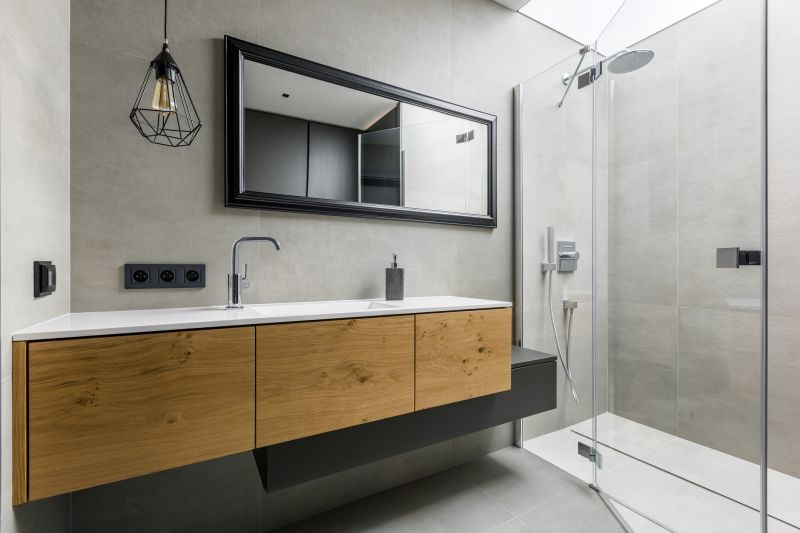 Modern Vanity with Under-Mount Lighting
